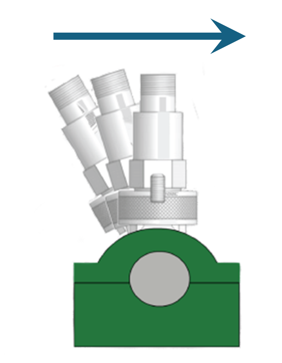 “Rocking” motion for magnetically mounting an accelerometer (image courtesy of Connection Technology Center)